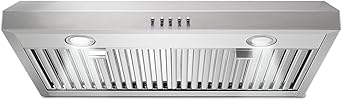 SNDOAS Range Hood 30 inch Under Cabinet,Stainless Steel Ducted/Ductless Range Hood 30 inch,3 Venting Ways Stove Hood,700 CFM Kitchen Vent Hood with 3 Speed Exhaust Fan,Push Button Control