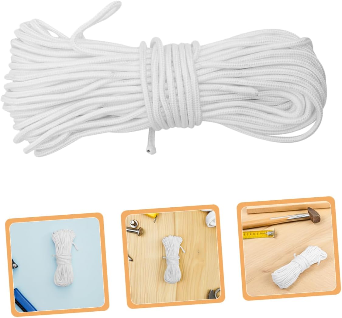 2rolls Nylon Rope for Outdoor Activities Utility Cord for Clothesline Camping Hiking and Crafting Versatile Easy to Use Design