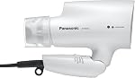 Panasonic EHNA2C Hydrating Nanoe Salon Travel Hair Dryer with Oscillating Quick Dry Nozzle, White