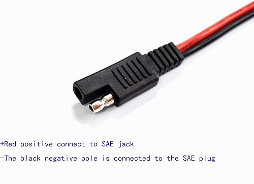 Miniatura 4 de Encendedor de cigarrillos a cable SAE, enchufe de encendedor de cigarrillos de 15 A a SAE Adaptador de liberación rápida Cable de carga con fusible