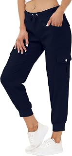 MoFiz Women's Cargo Capris Hiking Pants Lightweight Quick Dry Outdoor Athletic Travel Casual Loose Comfy Cute Pockets