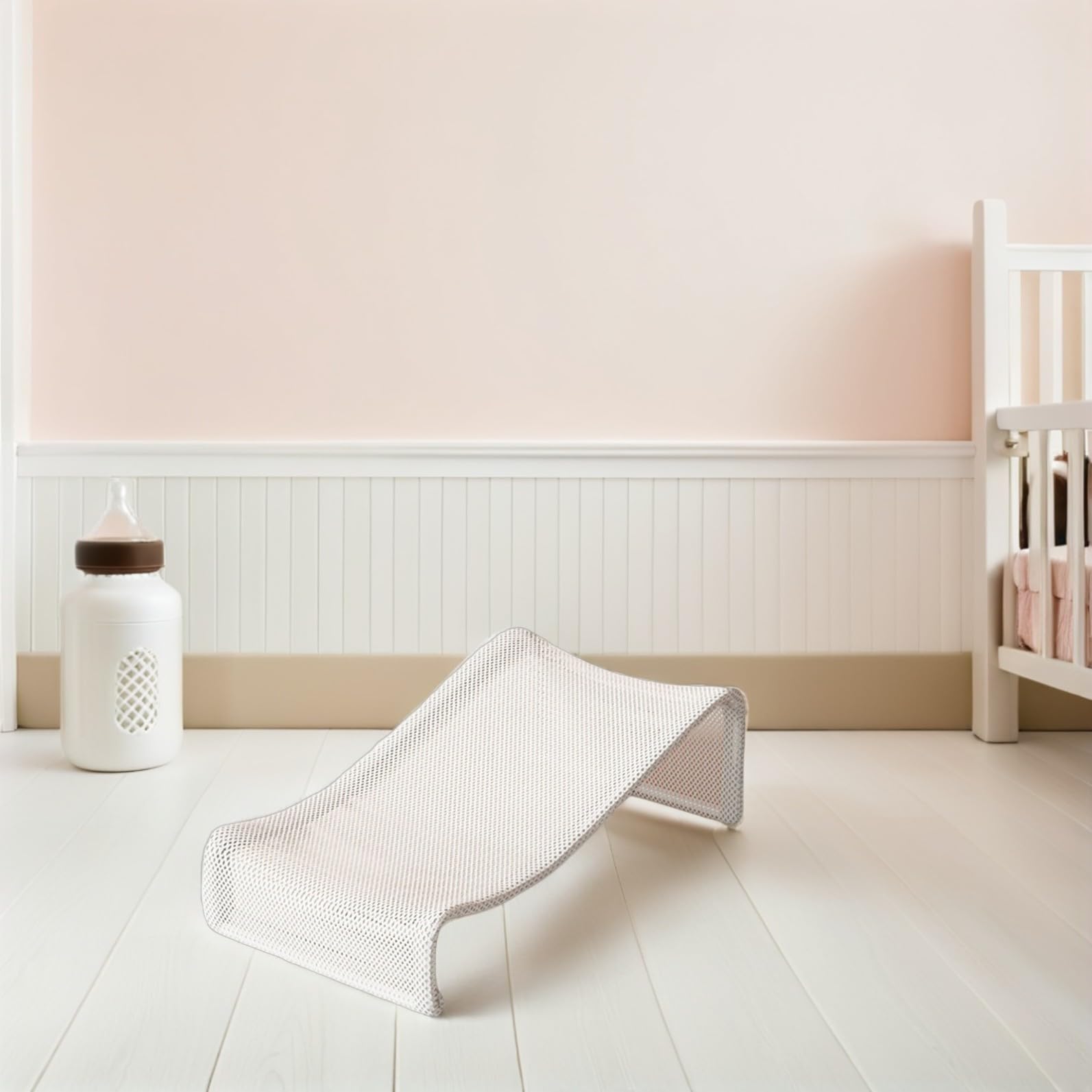 Soporte Tela de Acero Baño Asiento de para de Bañera Bebés en Seguro al Carbono Cómodo Baby Shower y para Niños Pequeños Uso Diario