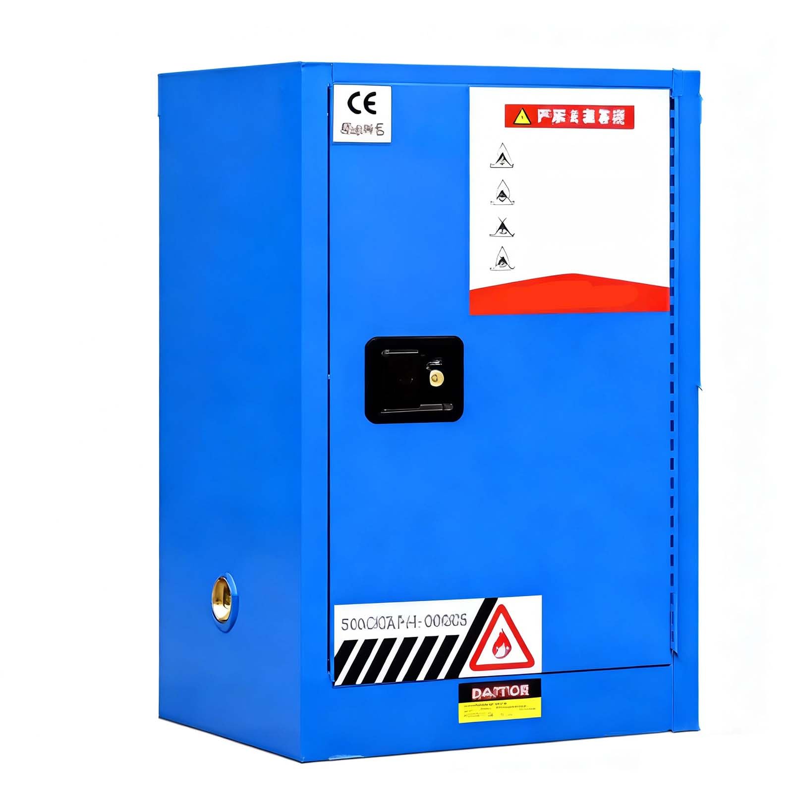 Armario de seguridad ignífugo y a prueba de explosiones multicolor, almacenamiento de acero de doble capa para líquidos inflamables/ácidos y álcalis débiles con cerradura de blue 34.96×23.23×18.11in