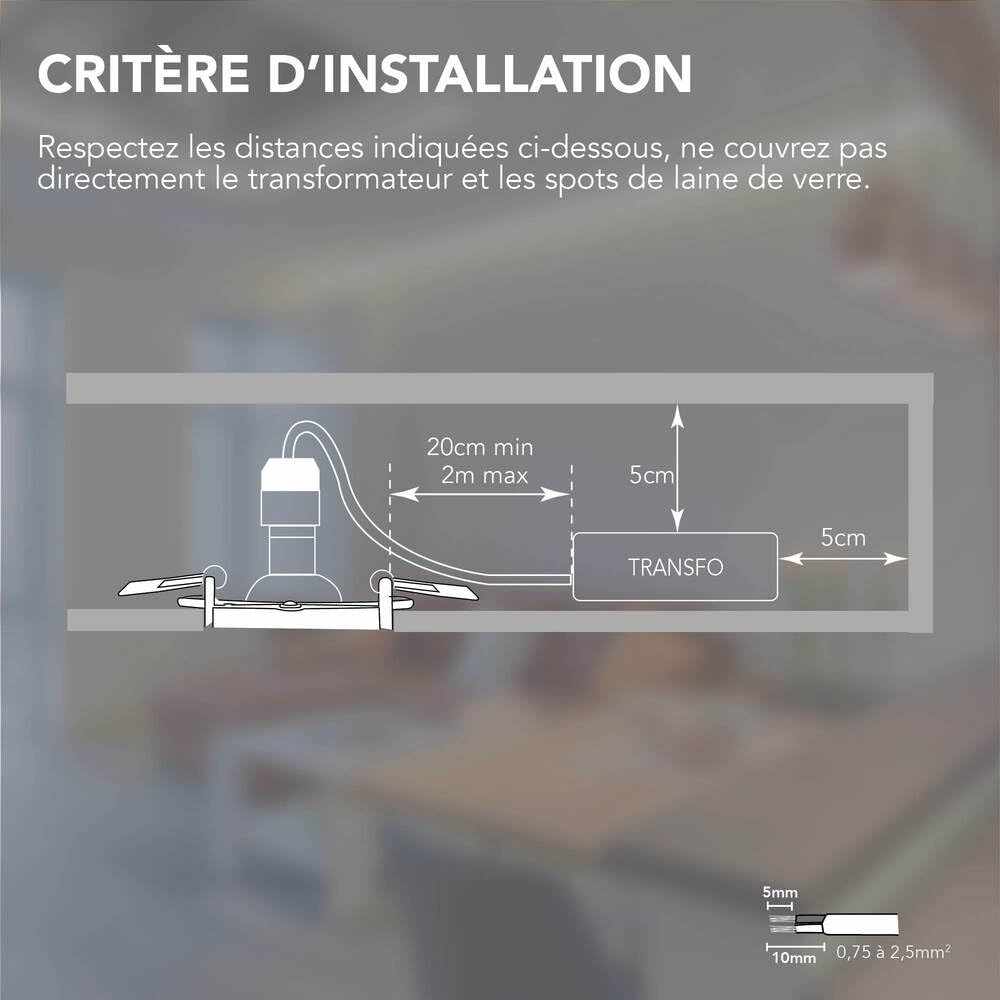 Tibelec 203330 Transformateur électronique pour Lampes halogènes 12 V 105 W Maxi