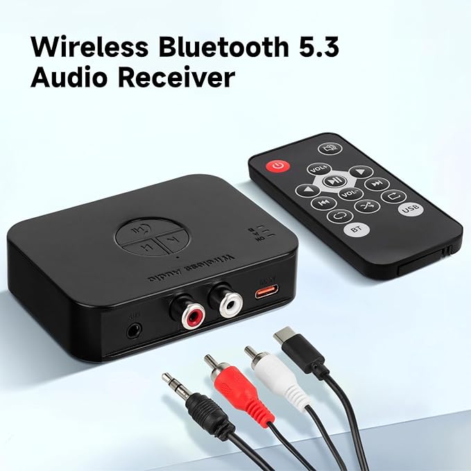 Receptor Bluetooth 5.4 Audio RCA 3.5mm Ransanx M2R miniatura 3