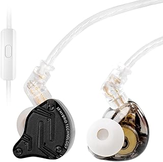 【音質重視モデル】KZ ZS10 PRO X イヤホン有線 カナル型 イヤモニ 4BA+1DD ハイエンド 耳掛け 中華イヤホン 前例のない聴覚体験/小型軽量設計/アルミニウム合金と樹脂ハウジングデザイン/りケーブル可能 ゲーム ゲーミング イアフォン HIFI音質 インイヤーモニター プロ仕様 低音強化 3.5mmプラグ オーディオマニア/歌手用(ブラック・マイク付き)