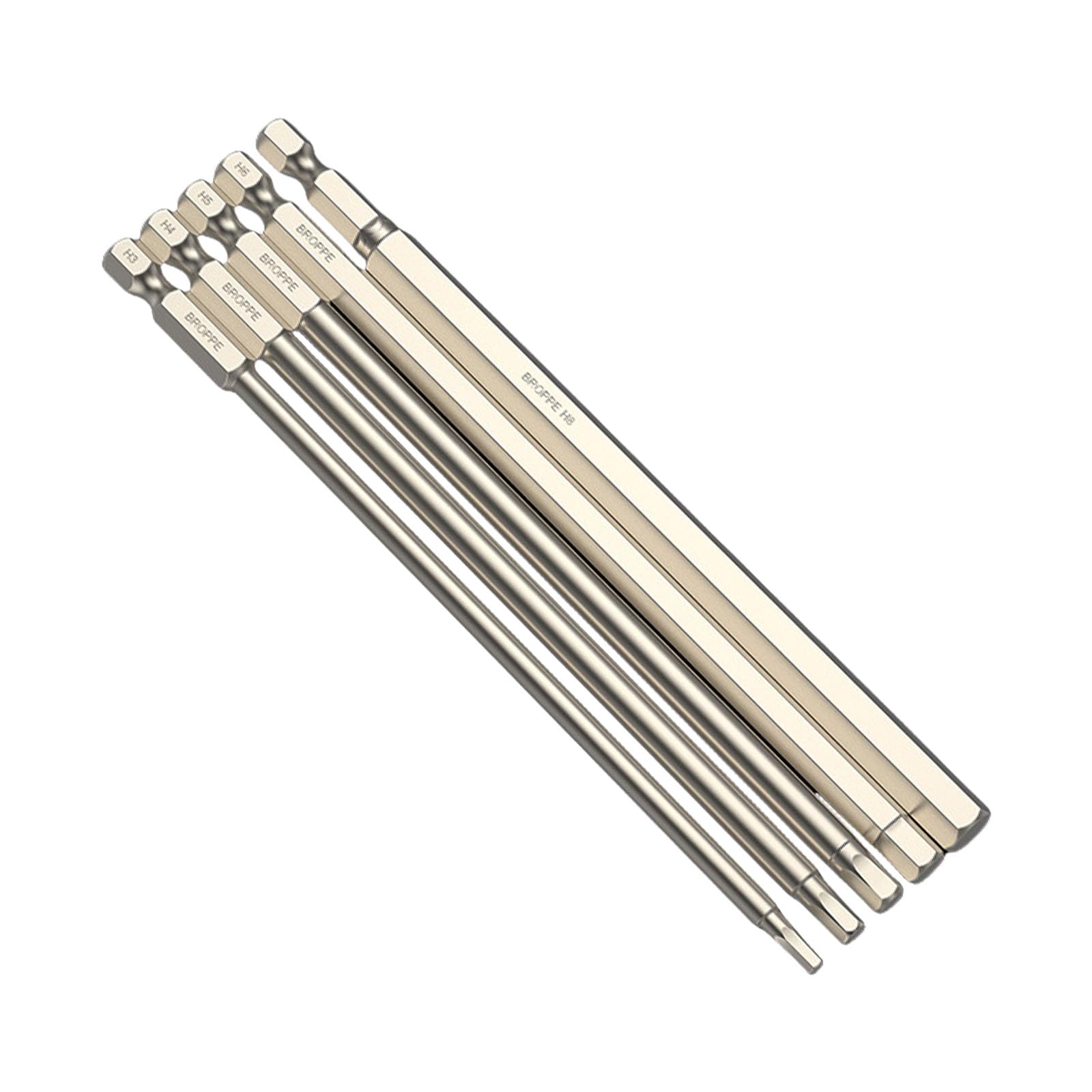 Lirrvb 150Mm Hexagon 5Pack 5/6 / 7 / 8Pcs Hexagon Head Allen Wrenches Drill Bit Set Steel Hexagon Set Screwdriver For Home Repair Accessories Drill