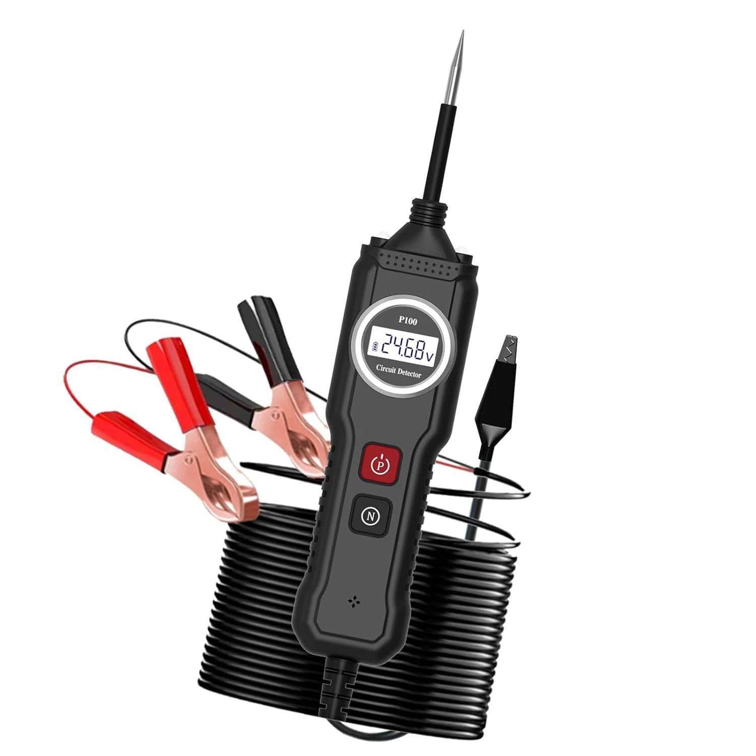 Overload Protected Automotive Diagnostic Tool Featuring High Conductivity Probes for Accurate Voltages Resistance Testin Continuity Tester Automotive Electrical Systems