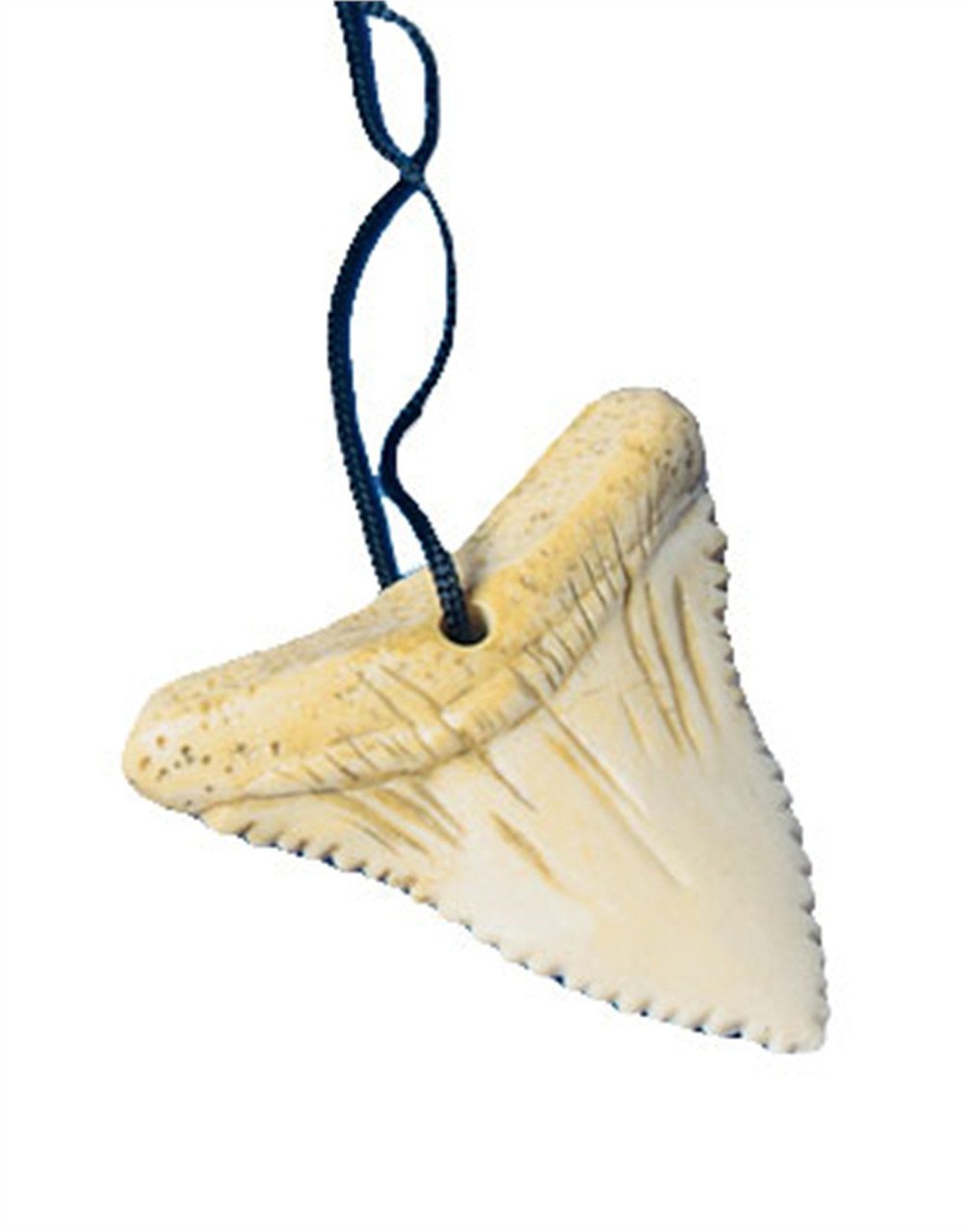 Shark Tooth Australia New Zealand Surfer Party Necklace White