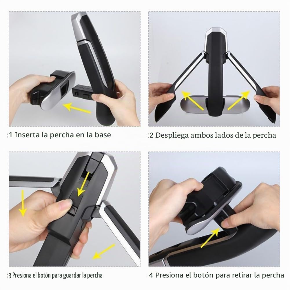 MOVKZACV Percha de ropa de coche,Percha de reposacabezas del asiento trasero del coche para la chaqueta de abrigo