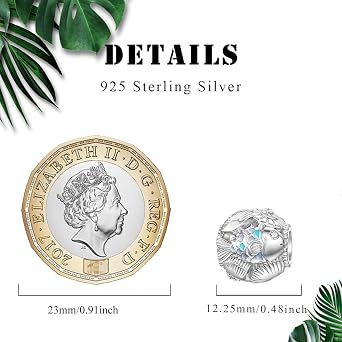 SEVENWELL Bee Butterfly Insect Charm Turtle Shell Starfish Ocean Charm for Pandora