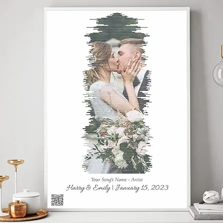 Personalized Song Soundwave - Custom Photo And Song...