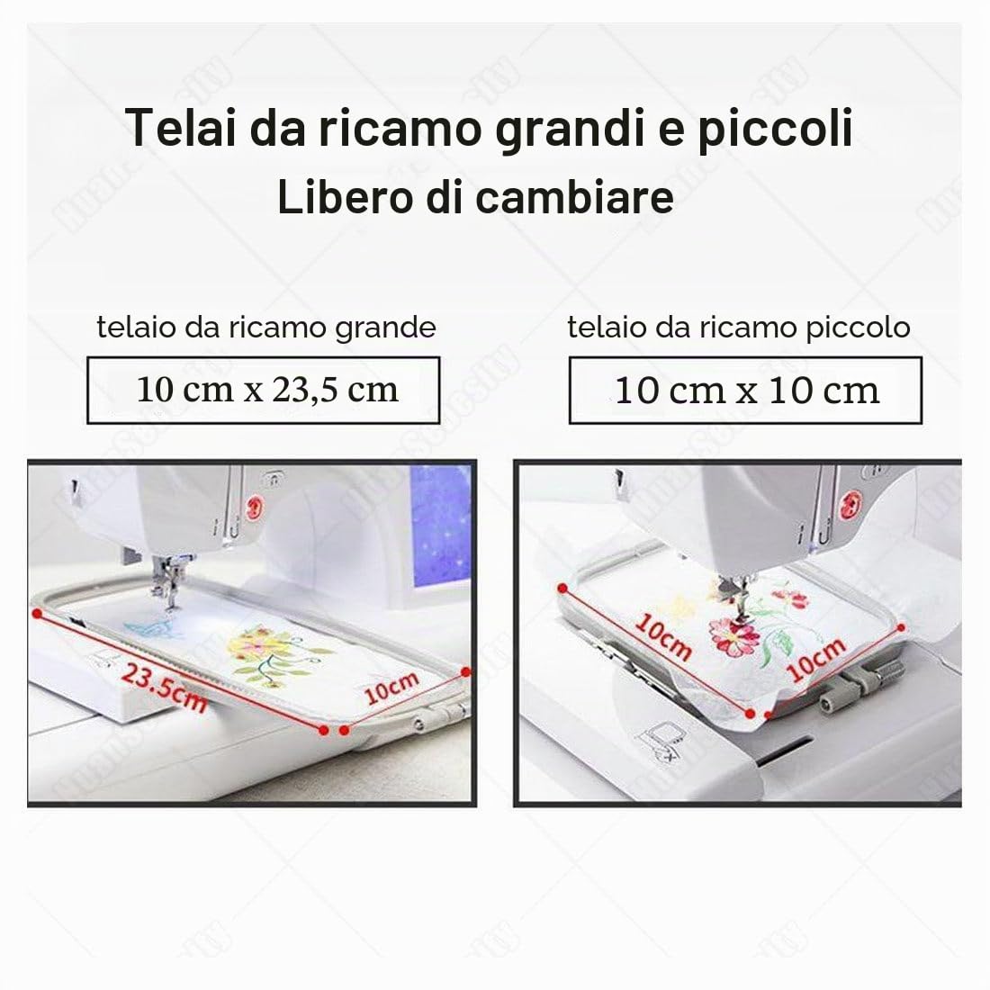 Macchina da Ricamo Digitale Elettrica, Multifunzionale, Automatica per Uso Domestico, per Cucire e Ricamare Facile da Usare