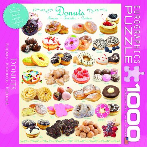 Donuts 1000-Piece Puzzle (Small Box) - Thumbnail 4