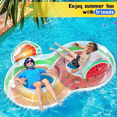 Miniatura 2 de Gontence Hinchables Para Piscina - 2-Personas Colchoneta Hinchable Piscina Adultos - Flotadores Piscina - Inflables Para Piscina Flotador Piscina - Colchoneta Hinchable Playa V