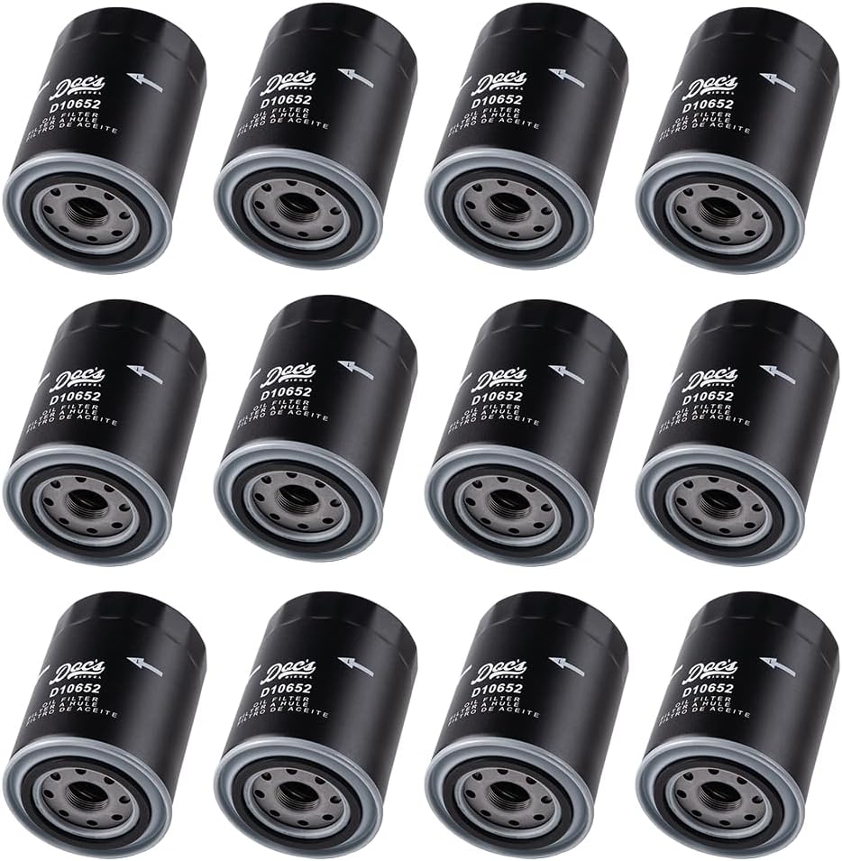 Doc's Diesel Oil Filter 12-Pack D10652-12 | Compatible with Nissan Titan XD 5.0L Cummins 2016-2019 | Replaces LFP3900
