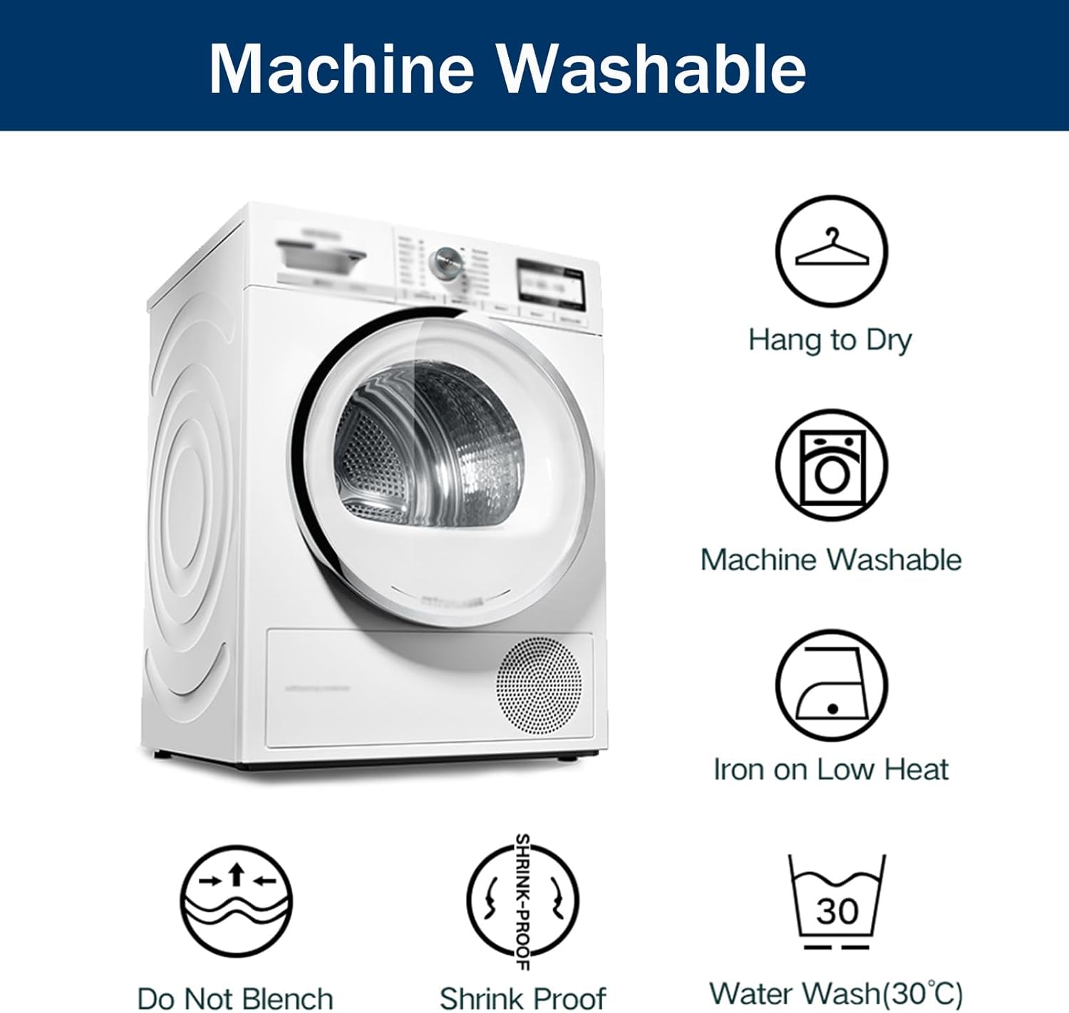 Stretch Wing Chair Cover Set, Velvet Wingback Chair Cover and Ottoman Cover Removable Wing Chair Slipcover Soft Footstool Slipcover for Living Room -Navy Blue-one Size