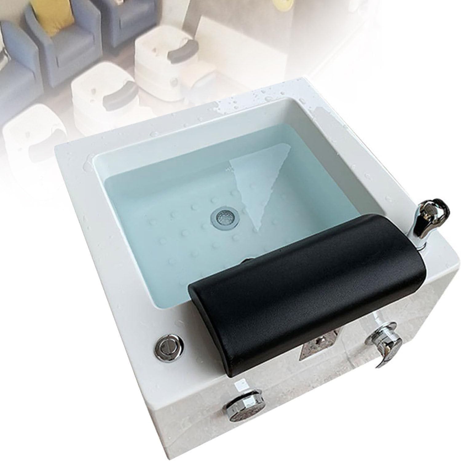 Pediluvio Profondo Spa con Massaggio, Foot Spa, Vaschetta Piedi Idromassaggio Massaggiatore Plantare, Vasca per Pedicure con Massaggio dei Punti di Agopuntura