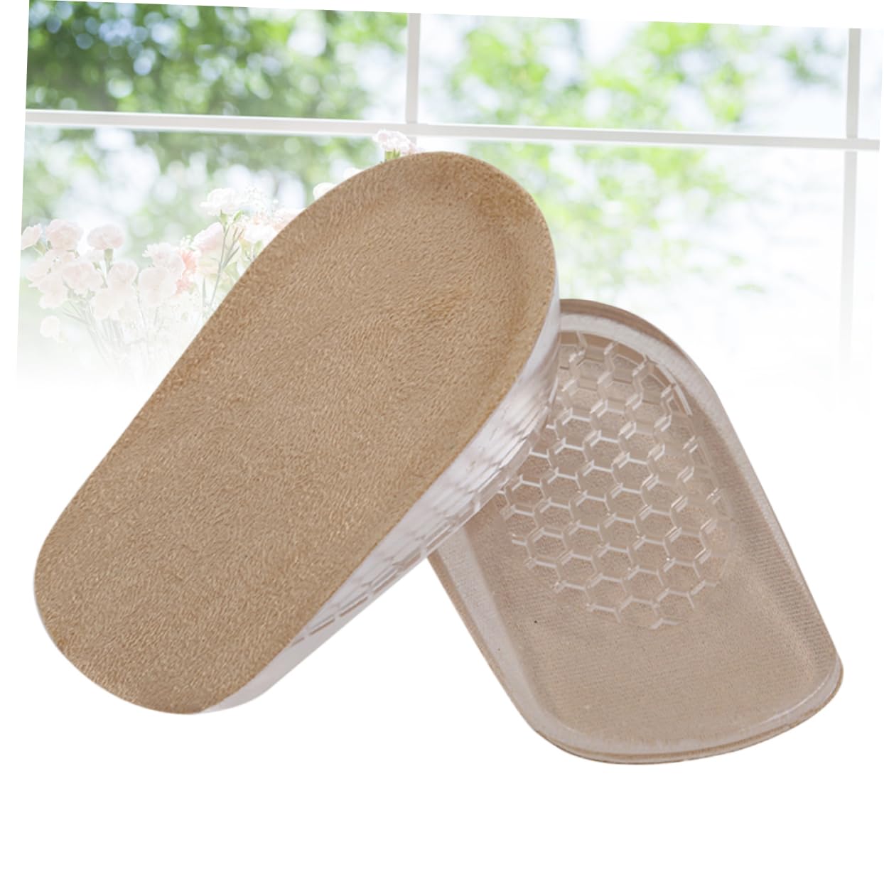 SOLUSTRE 3stücke Erhöhung Einlegesohle Für Schuhe Unsichtbare Selbstklebende Fersenkissen Atmungsaktivem Material Komfortable Dämpfung Für Damen Und Aprikose