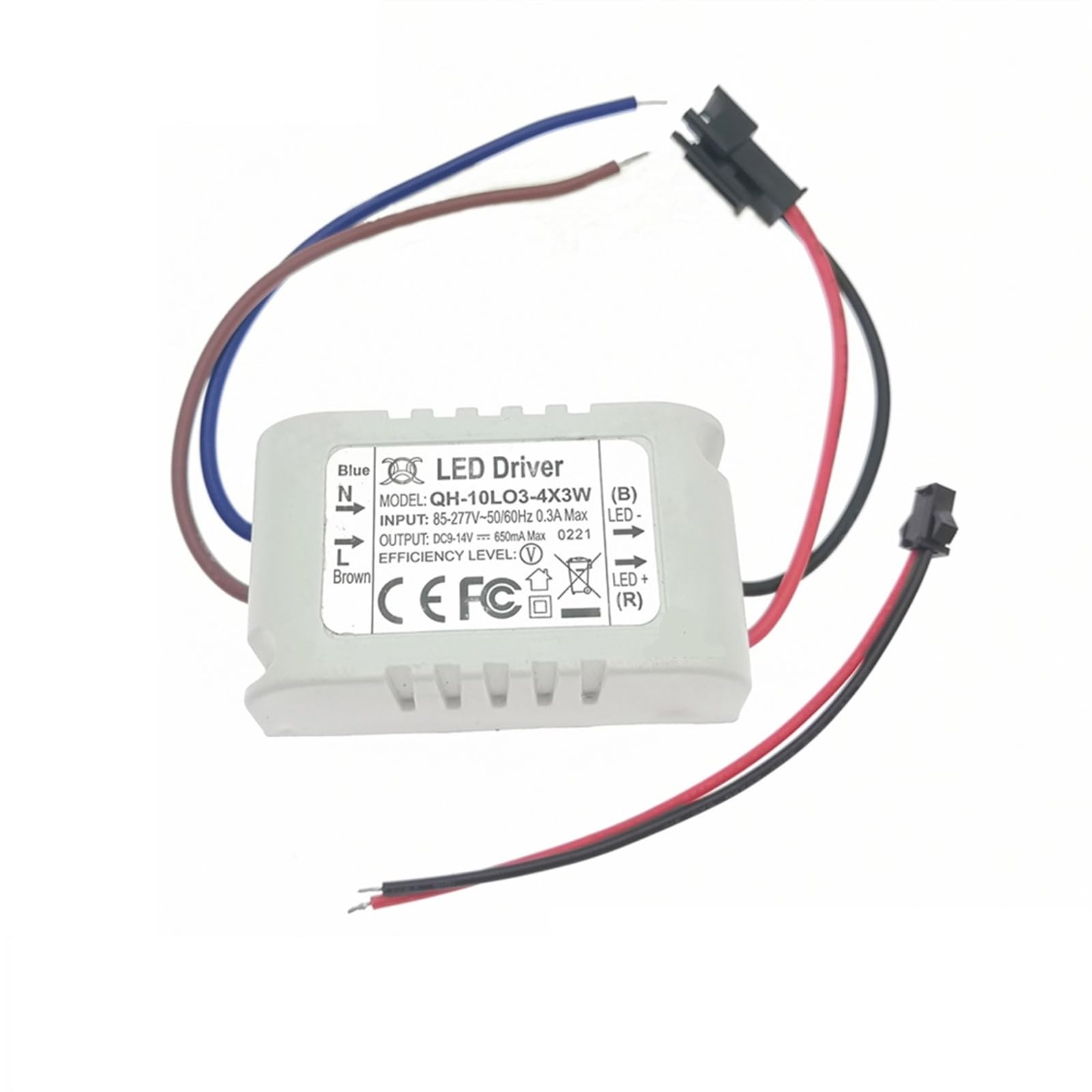 FCARUMIQP 1PCS LED Driver 600mA Constant Current High PF 3W 10W 20W 30W 40W 50W 60W 1-2x3w 3-10x3w 10-18x3w 18-30x3w Lamp(W-3-4x3W-DC9-14V)