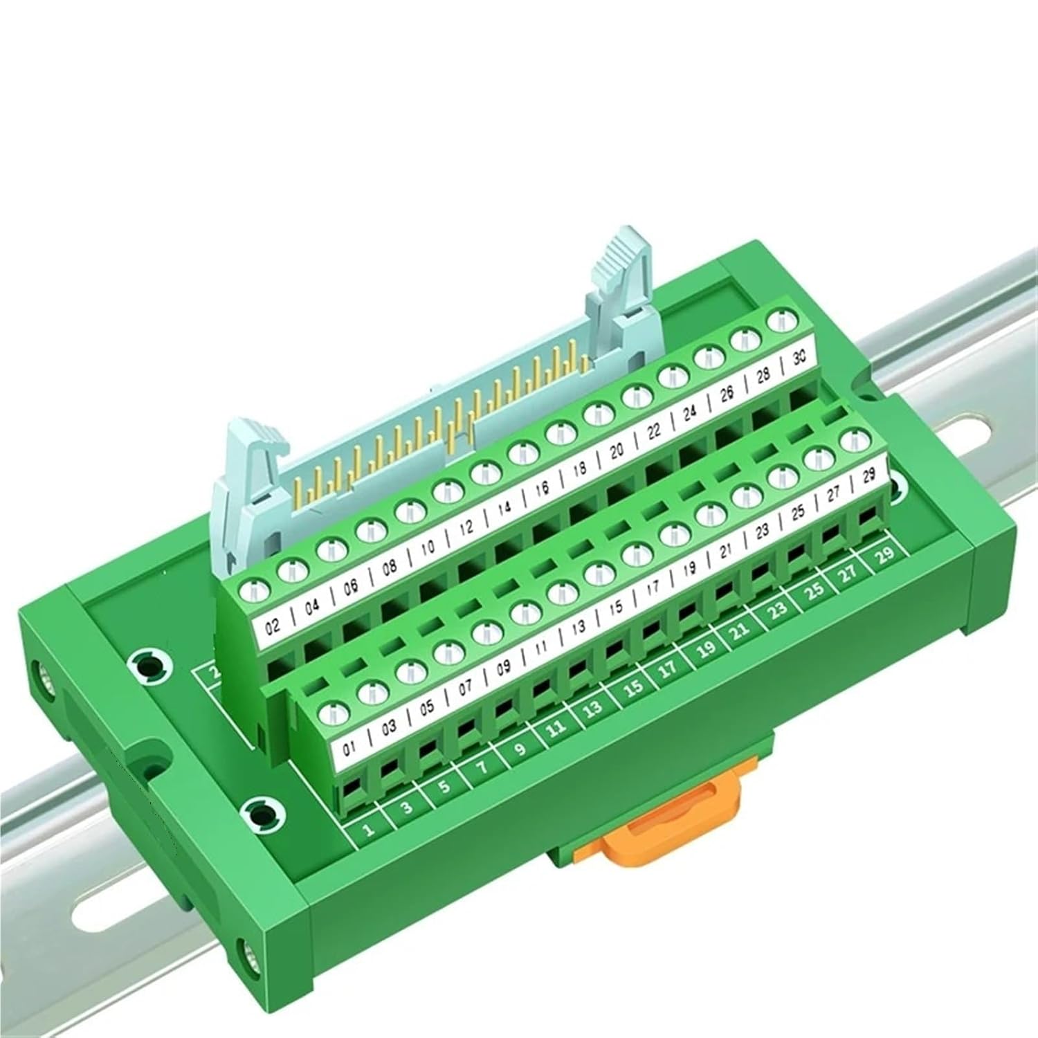 Terminal Block for PLC Quick Wiring IDC30 Spring Terminal Block Module IDC30 DIN Rail Mounting(HL-IDC30-mini type1)