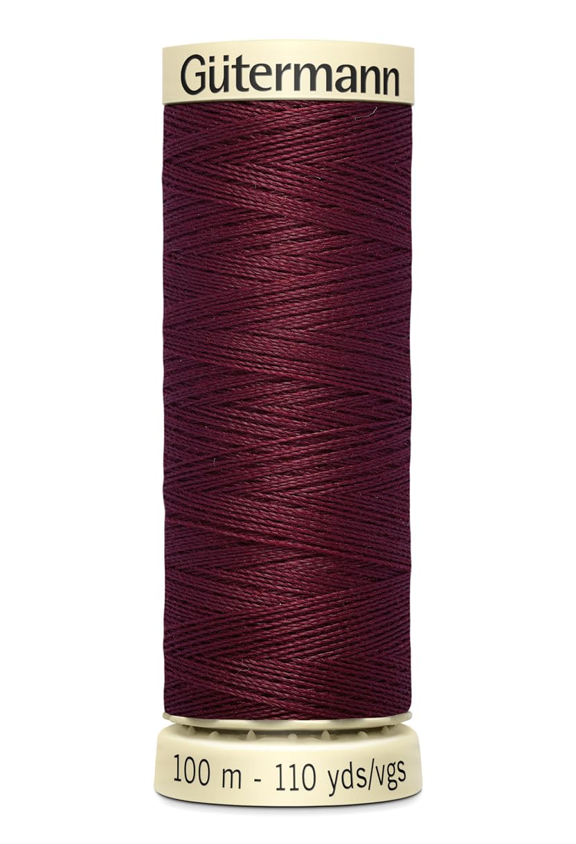 Gütermann Red Gutermann Sew All Thread 100M Reel 369 Burgundy
