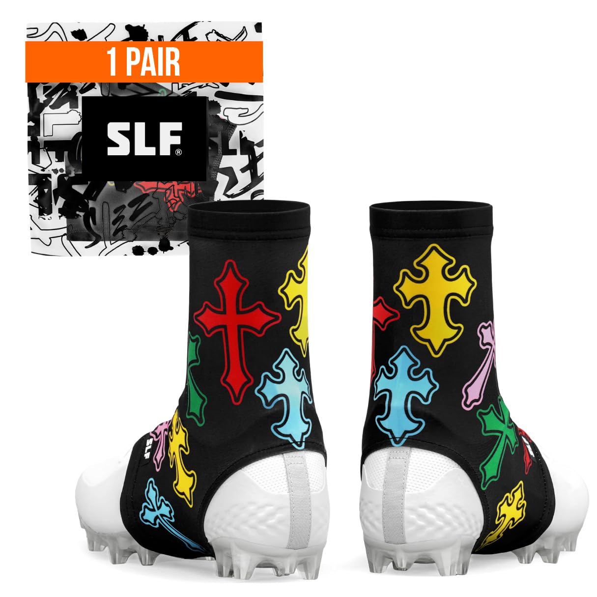 SLEEFS Football Spats/Cleat Covers for Secure Laces, Fits Any Cleats