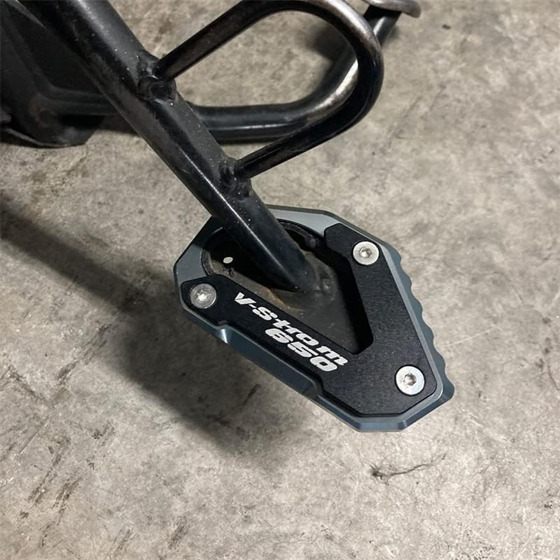 Miniatura 4 de Z for Suzuki V-Strom 650XT VSTROM 650 DL650 2004-2022 2021 Motorcycle CNC Kickstand Foot Side Stand Extension Pad Support Plate Y (Color  Gray)