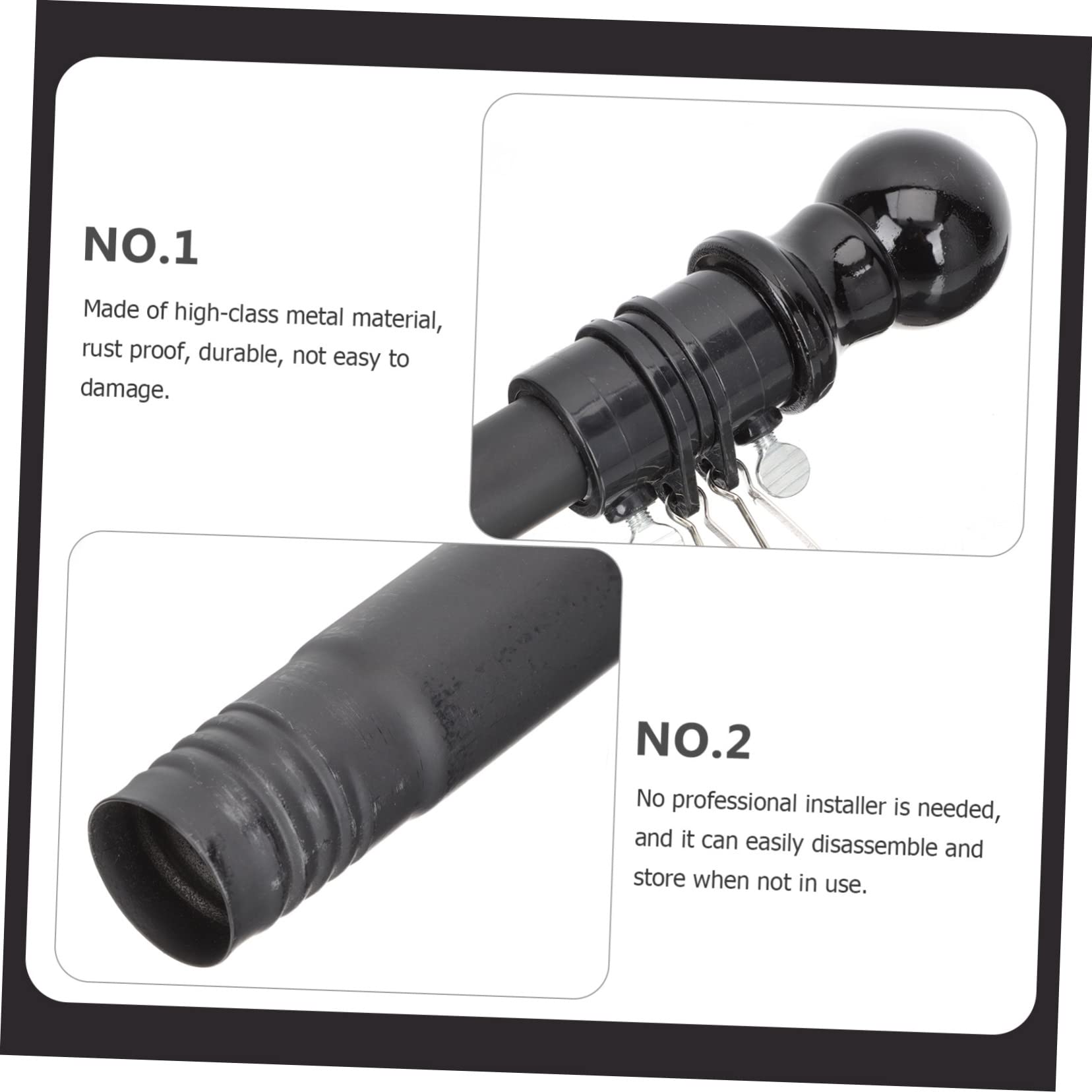 Toddmomy 1set Bandiera Acciaio Inossidabile Antiruggine Resistente e Stabile Per Esterni Per Giardino e Casa