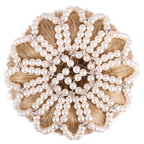 Filet à cheveux Pearl Diamond noir perles et strass luxe