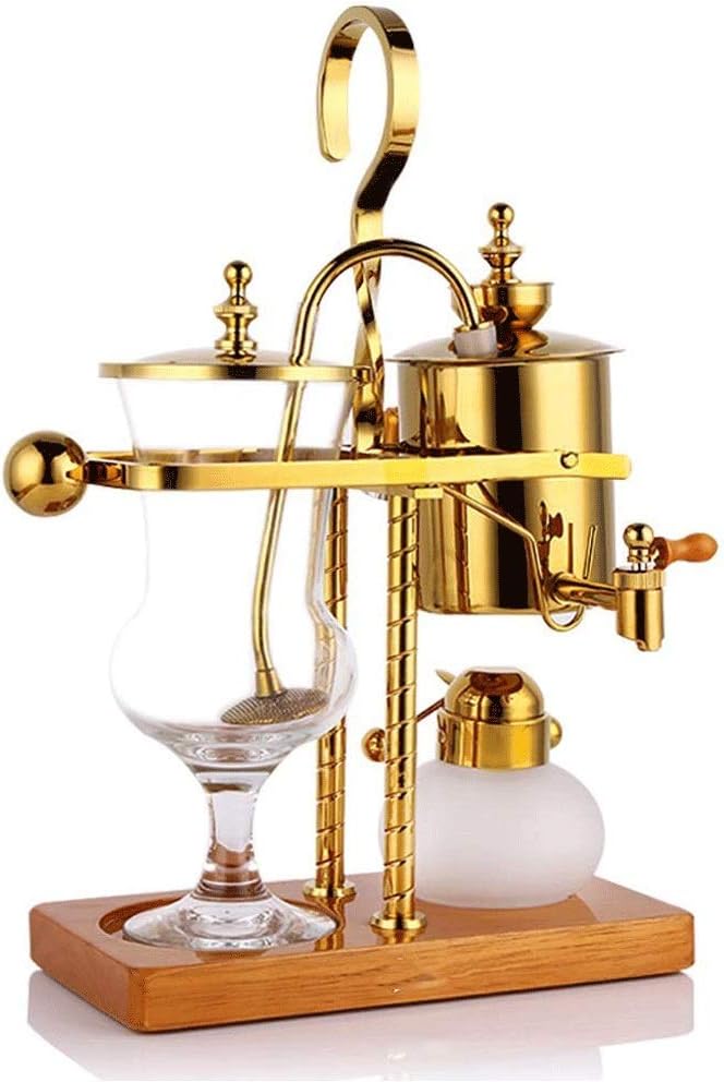 Coffee machine home siphon coffee pot coffee machine send Taiwan big hand wheel grinder(D)