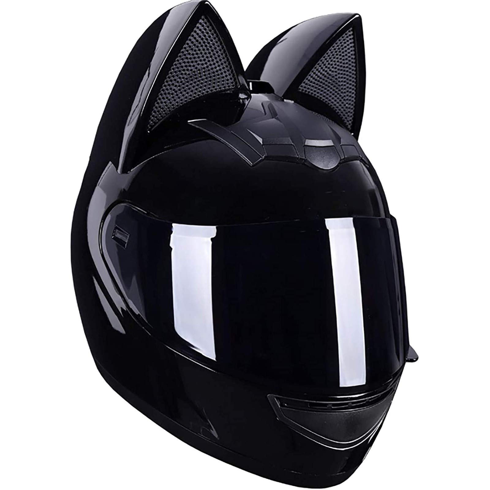 Girl Women Motorcycle Helmet Cat Ear Bluetooth Helmet DOT Certified Full Face Motorbike Helmet Four 