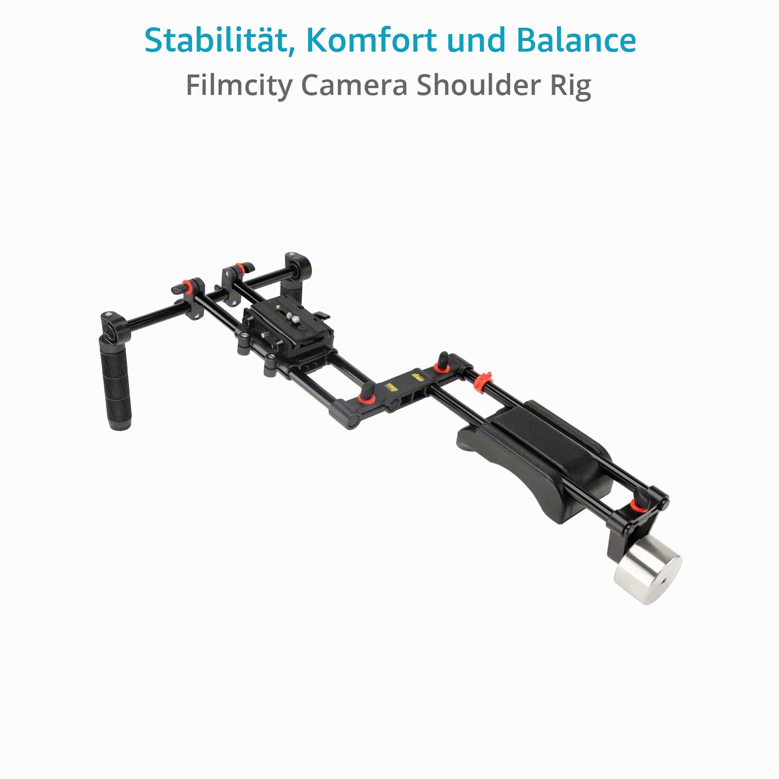 FC-03 Kamera Schulter-Rig Kit mit Cage, 4 x 4 Matte Box & Follow Focus für DSLR-Kameras. Inklusive Doppelhandgriffe, Schulterpolster & Top-Griff (FC-03)