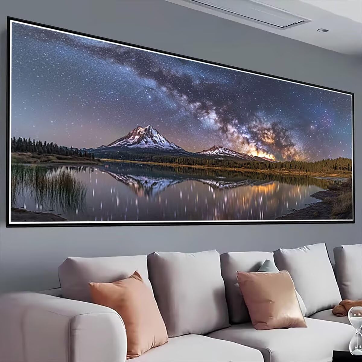 200 x 80 cm diamentowe malowanie duży krajobraz, kreatywne hobby dorośli haft diamentowy pełny zestaw, gwiezdna noc malowanie diamentowe rzemiosło ze strasu malarstwo dla dorosłych, dekoracja ścienna
