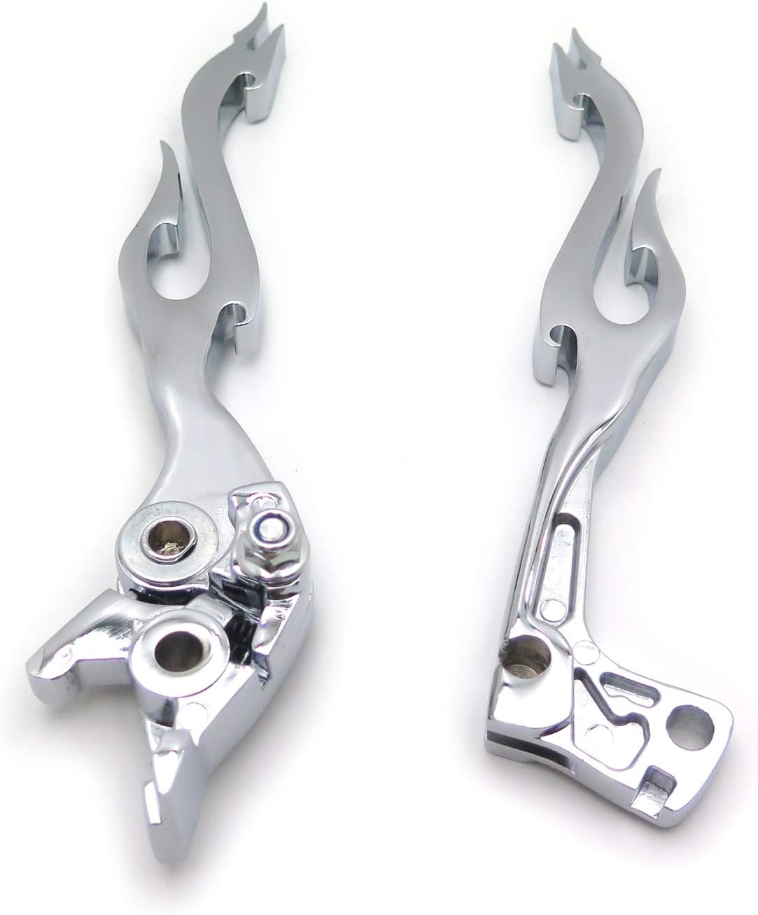 Motorcycle Chrome Brake Clutch Flame Lever for Suzuki GSXR 600 750 Katana 750F SV650 SV650S