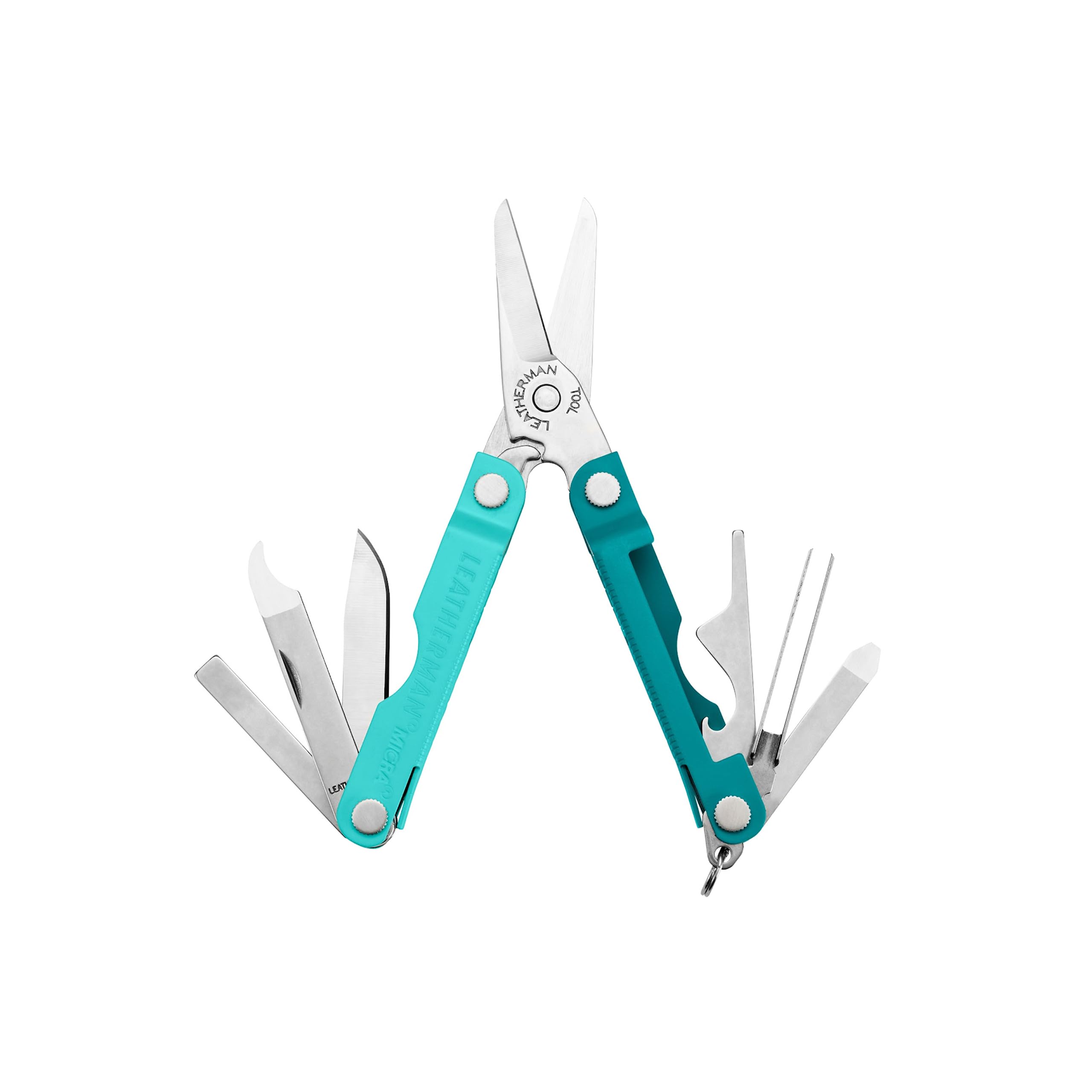 Leatherman Micra - Stainless Steel Keyring Multi-Tool with Scissors & 9 Tools, Parakeet