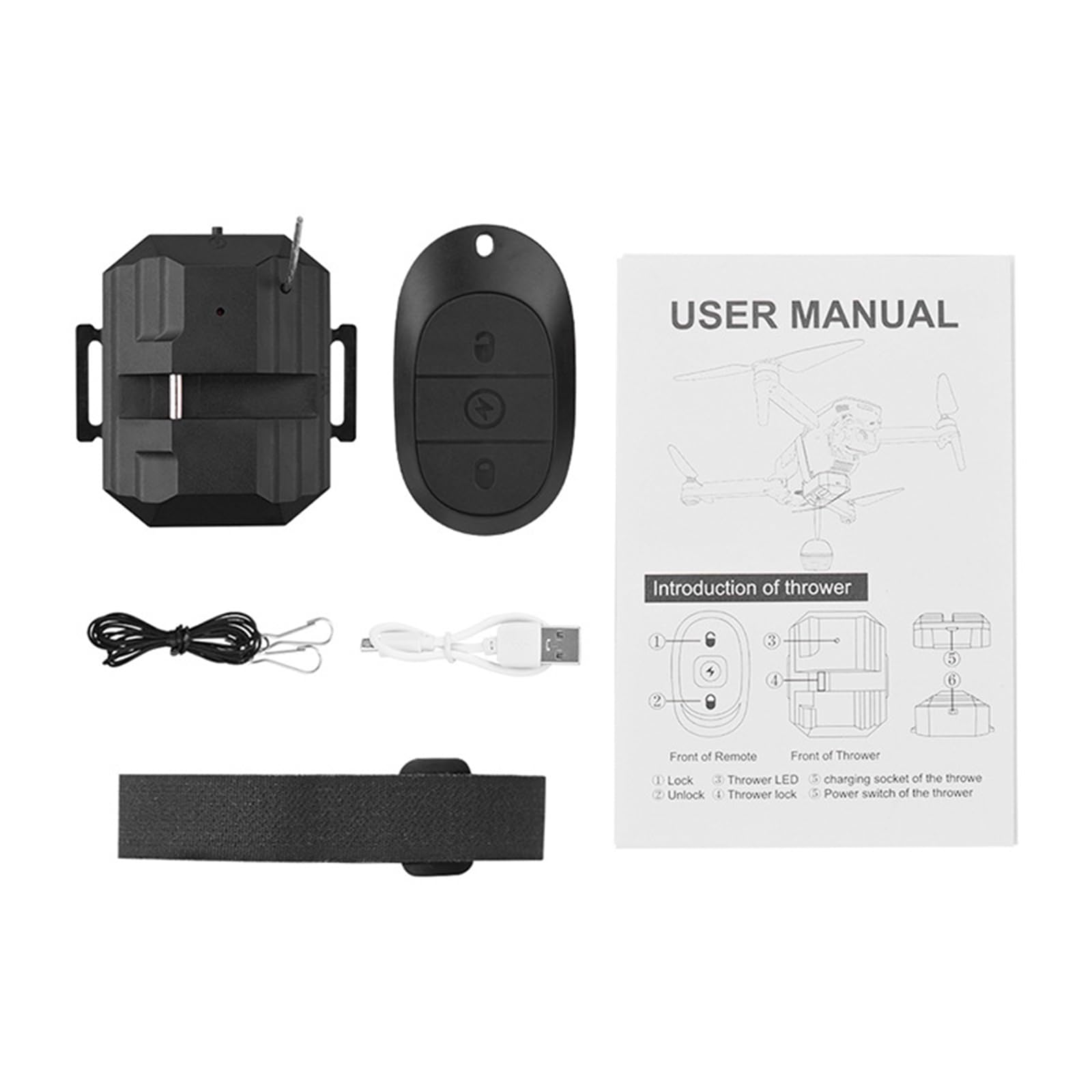Drone Airdrop System universale per DJI Mavic 3 / Mini 3 Pro/Mavic Air 2 / Air 2S / Mavic Pro Drone Thrower Trasporto Delivery Release Drop Device