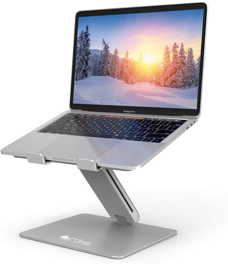 ARTIKEL Uni-Pole Adjustable Laptop Stand | Premium Height Adjustable Riser for Desk | Increased Laptop Ventilation | Ergonomic | Supports Up to 20 Kgs | Universally Compatible | Silver (B07Y7Z3HMG) Amazon Price History, Amazon Price Tracker