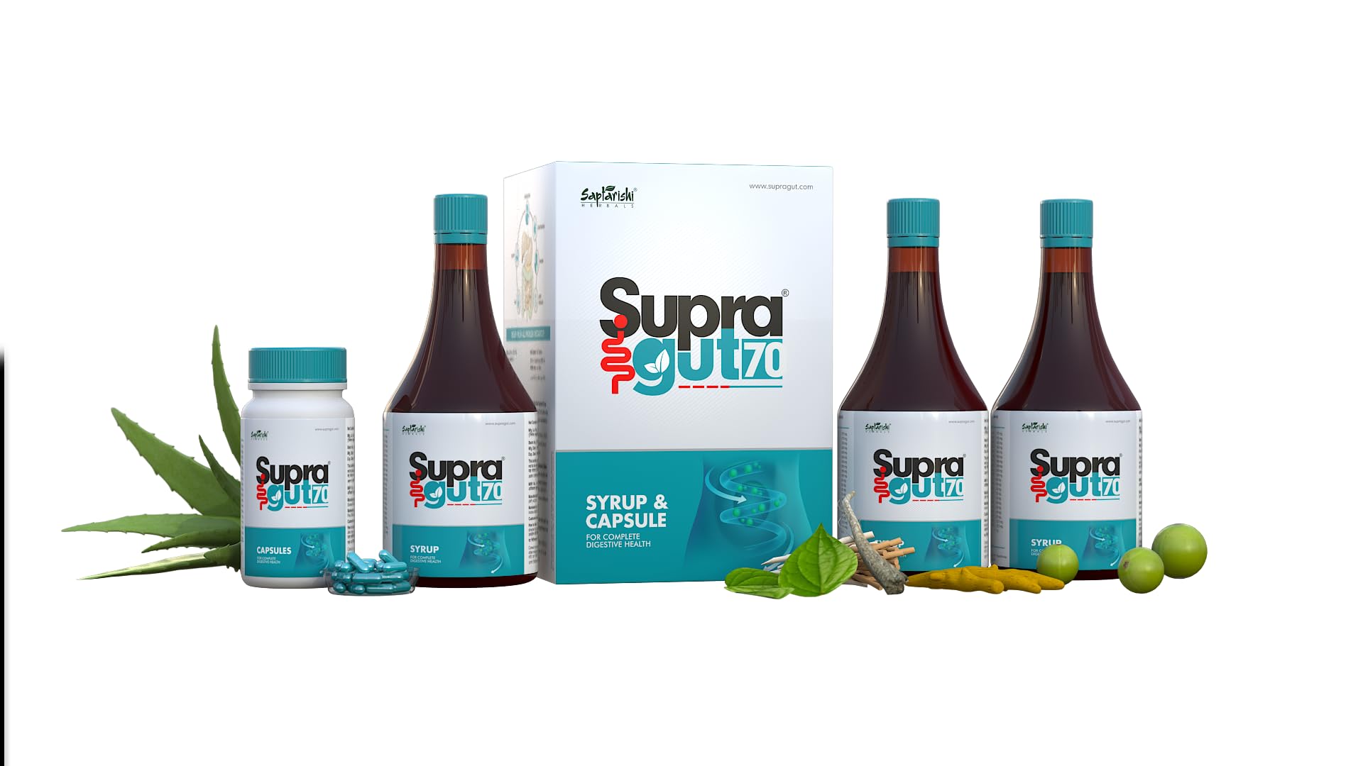 Saptarishi Herbal Supra Gut 70 - A Pathway to Improved Gut Health, Effective for Constipation & Digestive Issues (B0CXT6K2L7) Amazon Price History, Amazon Price Tracker