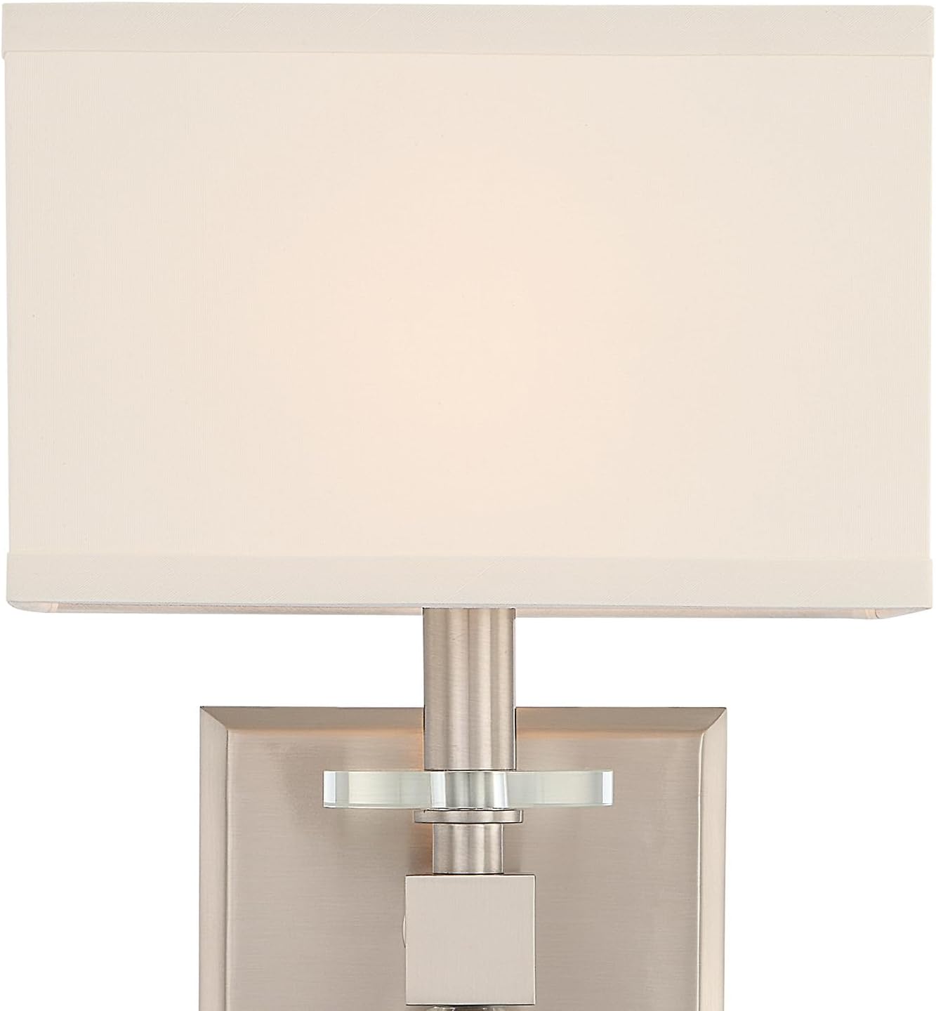Crystorama Clover 1 Light Brushed Nickel Sconce