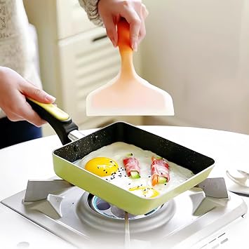 Universal Tamagoyaki Pan,Multifunctional Japanese Omelette Pan,Rectangle Frying Pan Mini Frying Pan,Nonstick Egg Roll Pans for Fried Egg,Chicken Rolls,Pancake,Steak,Pancake,Bacon,Sushi Etc (Yellow)