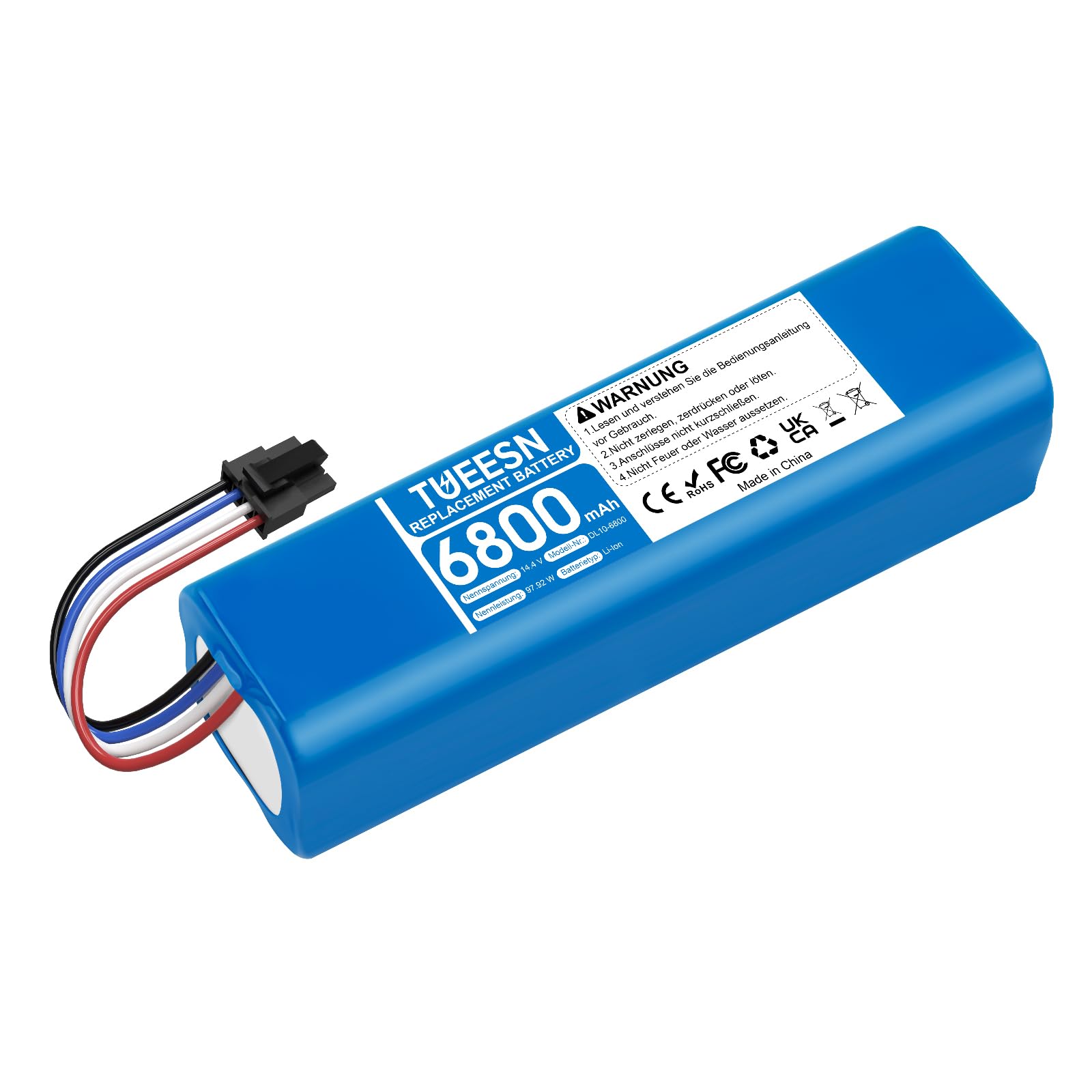 TUEESN 14,4V 6800mah Ersatzakku für Dreame L10s Ultra,D9 Pro D9 Max,D10/D10 Plus/D10s/L10/ L10s/Z10 Pro