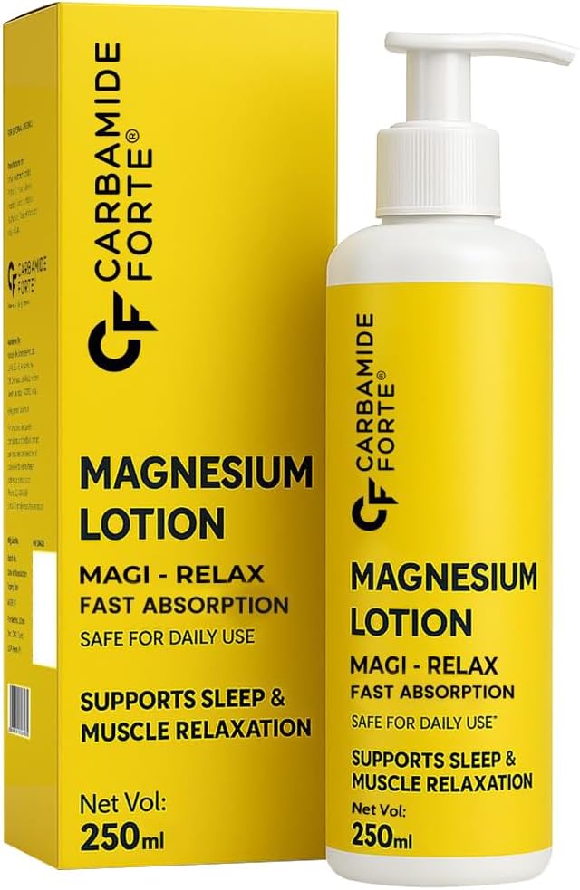 Carbamide Forte Magnesium Oil Lotion | Magnesium Lotion for Feet, Sleep Support, Muscle Recovery & Pain Relief | Magnesium Lotion for Sleep | 250ml
