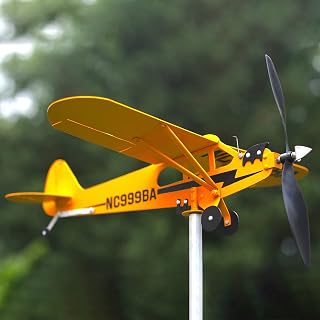 Murman Metall Windmühle, Flugzeug Gartenspinner, Flugzeug Windfänger, Garten Windrad Draußen Wetterfahne Für Gartenwindspiel, Metall Windspiel Windrichtungsanzeiger Für Garten Rasen Terrasse
