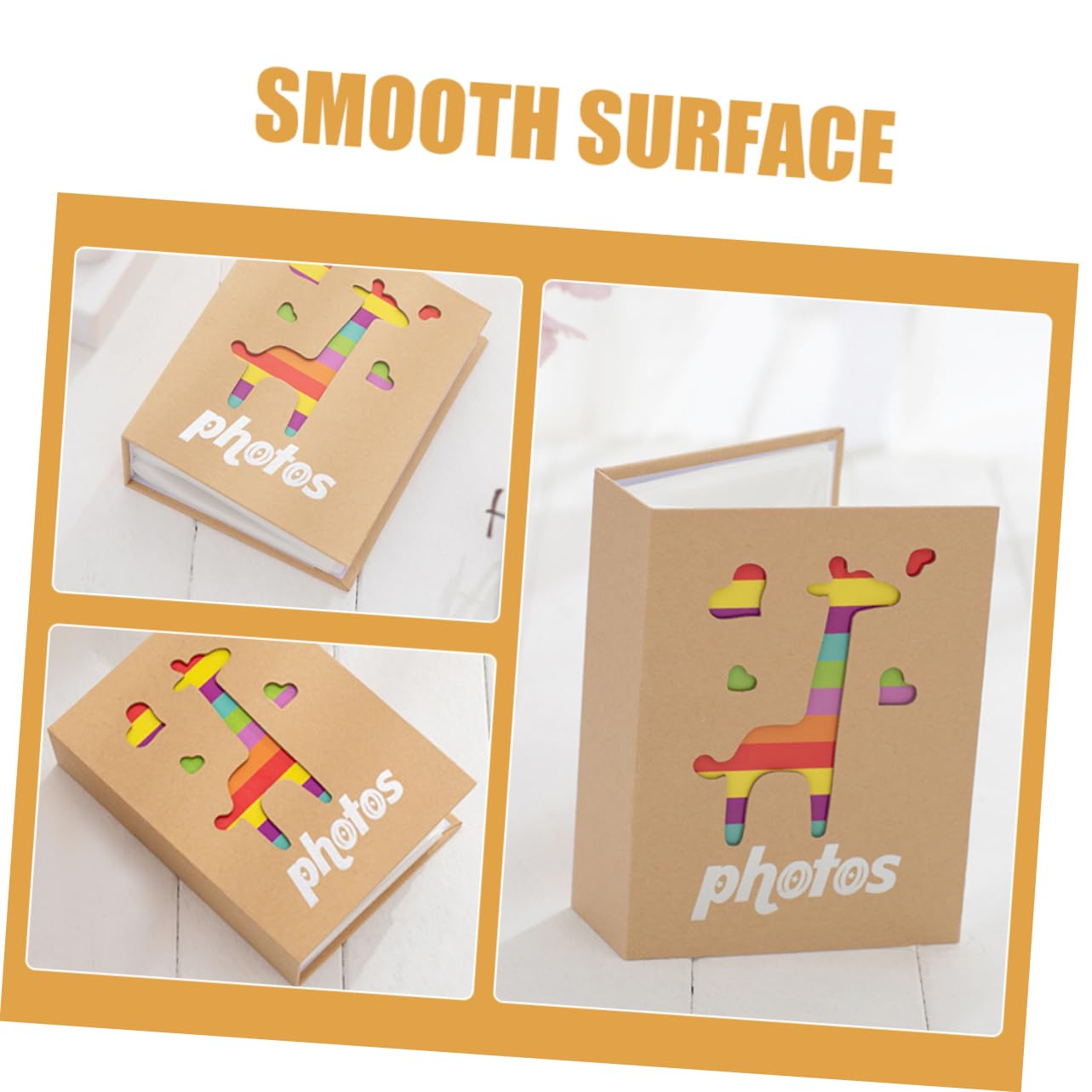 VICASKY 4piezas Álbum De Fotos Infantil Álbum De Recuerdos Para Bebés Capacidad Para Fotos De Diseño Adorable y Decorativo Para Guardar Memorias y Recuerdos Infantiles