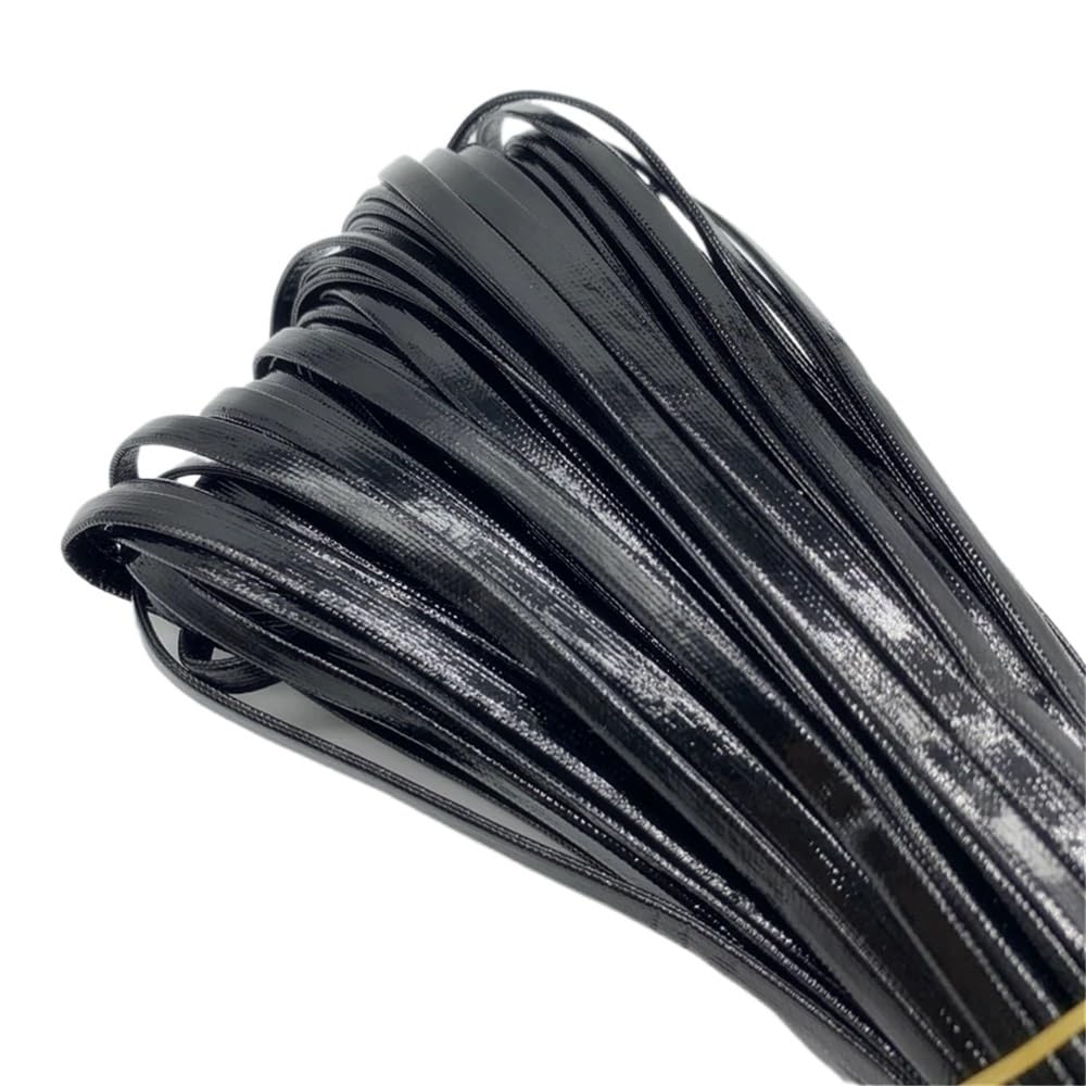 Decor Craft String 5yards Flat Leather String Decoration Rope, PU Imitation Cord for Jewelry Making 1piece