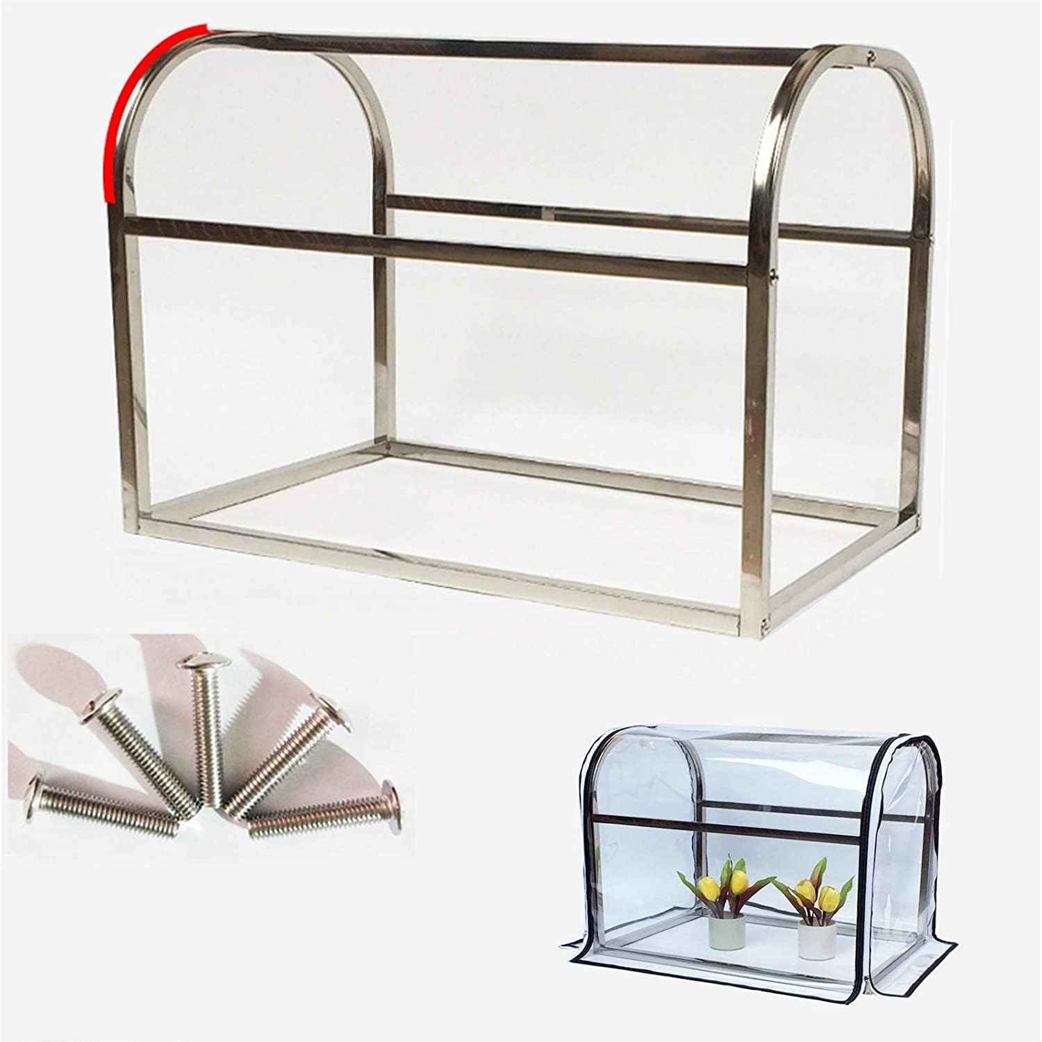 ガーデン温室 ビニールハウス 花園温室 植物の温室 ミニガーデン 温室カバー ホーム温室 スモールミニ温室植物テントフラワーポットカ