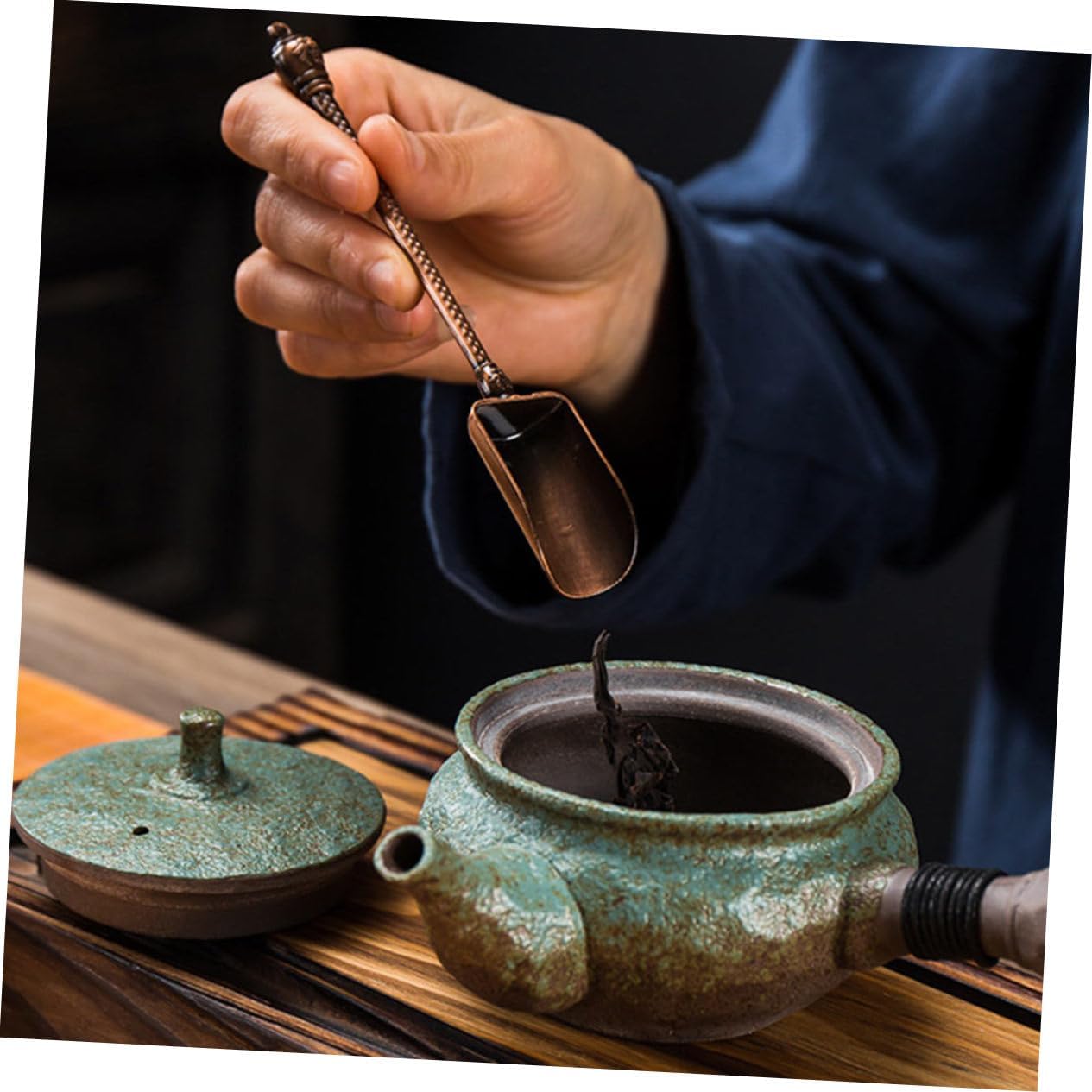 Decorative Tea Scoop Multi-function Household Tea for Loose Leaf Sugar Portable Shovel Handle for Easy Serving and Mixing