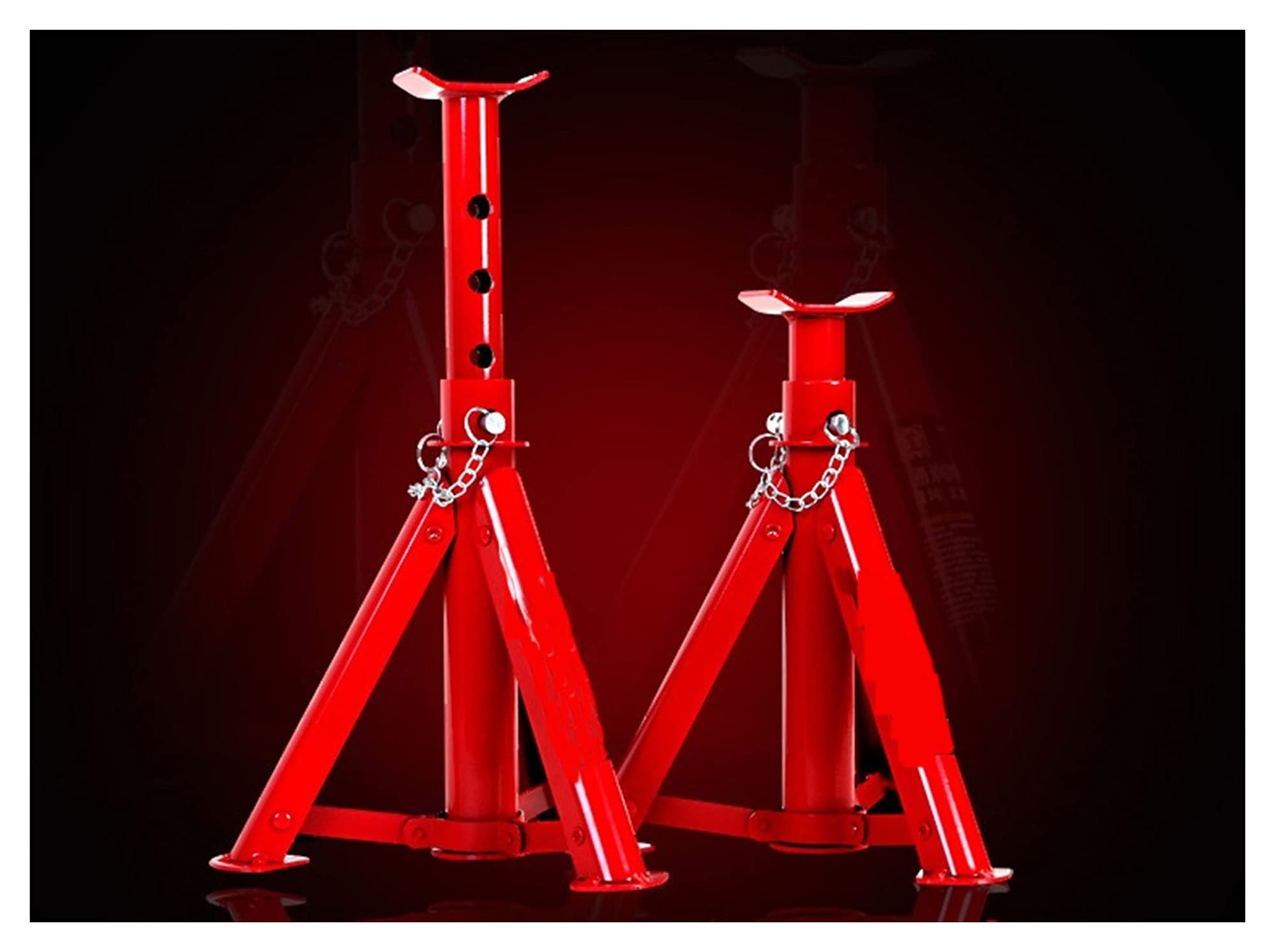 DYTWXG 3Ton 2 Pezzi di Supporto per martinetto di Sollevamento per Riparazione Ruote Auto piegate, Telaio di Supporto per Pneumatici Auto Pieghevole per Auto e Veicoli Sportivi.