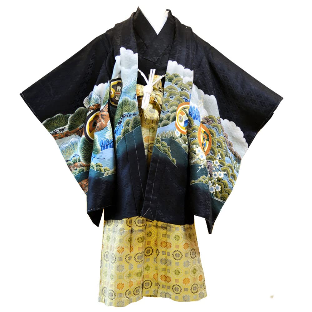 HESAKA SHICHI-GO-SAN KIMONO BOYS 5 YEARS OLD 13 PIECE SET